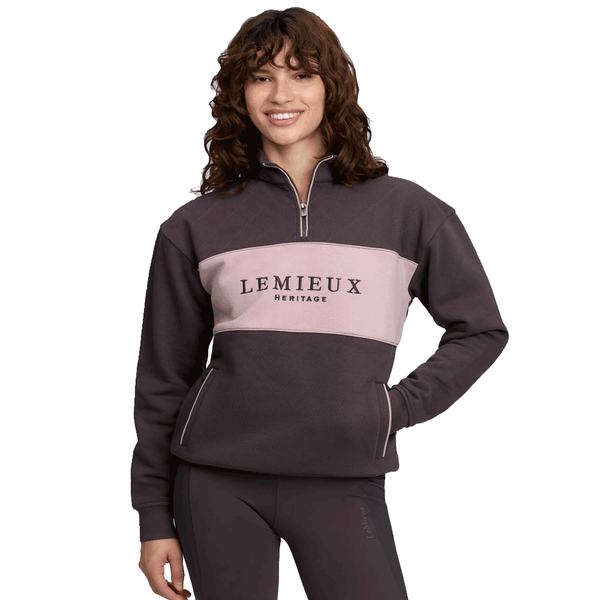 LeMieux Heritage Quarter Zip Sweat Cocoa