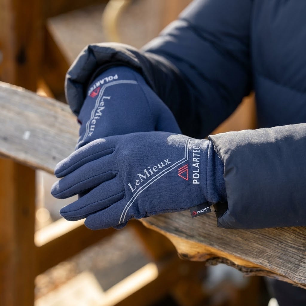 LeMieux Polartec Gloves Navy