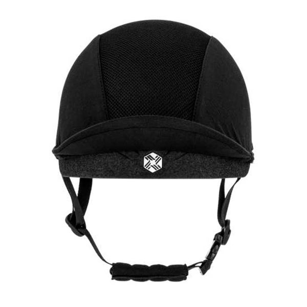Charles Owen EQX Phoenix Helmet Black/Silver Chrome