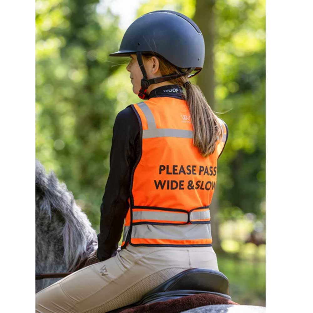 Woof Wear Hi Vis Riding Vest Junior Orange