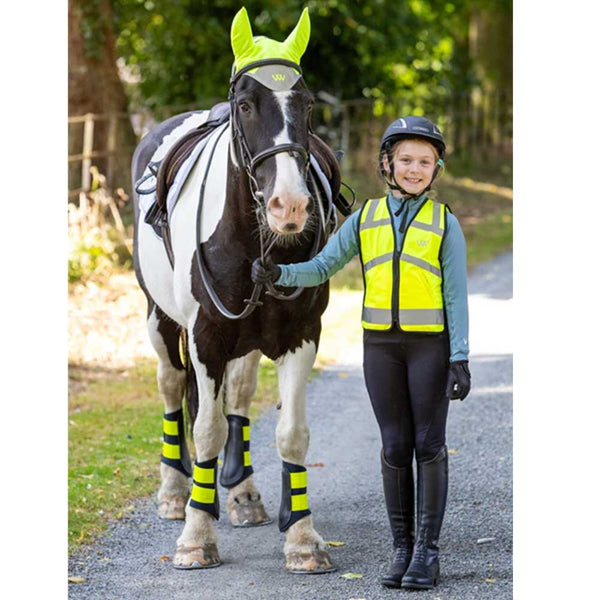 Woof Wear Hi Vis Riding Vest Junior Yellow