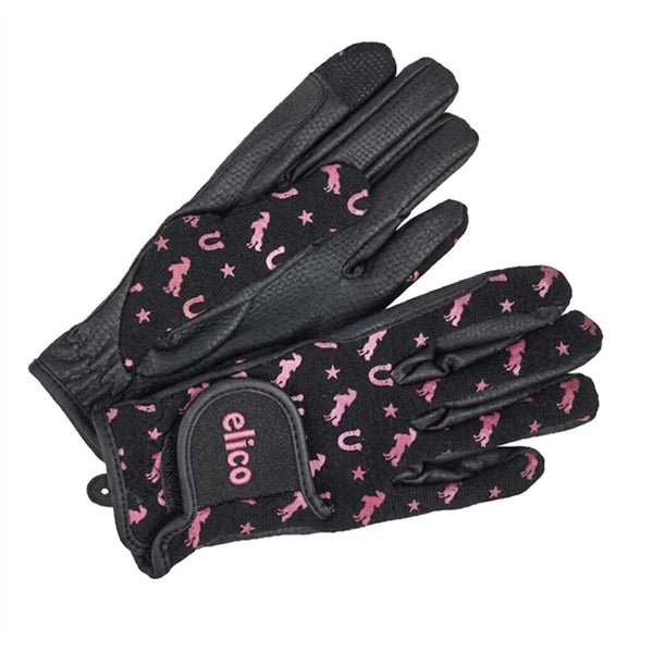Elico Thornhill Childs Gloves Black/Pink