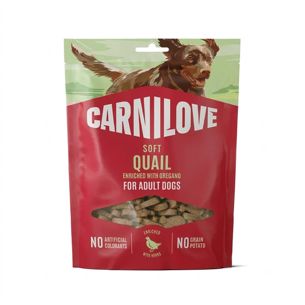 Carnilove Quail with Oregano Soft Dog Treats 200g