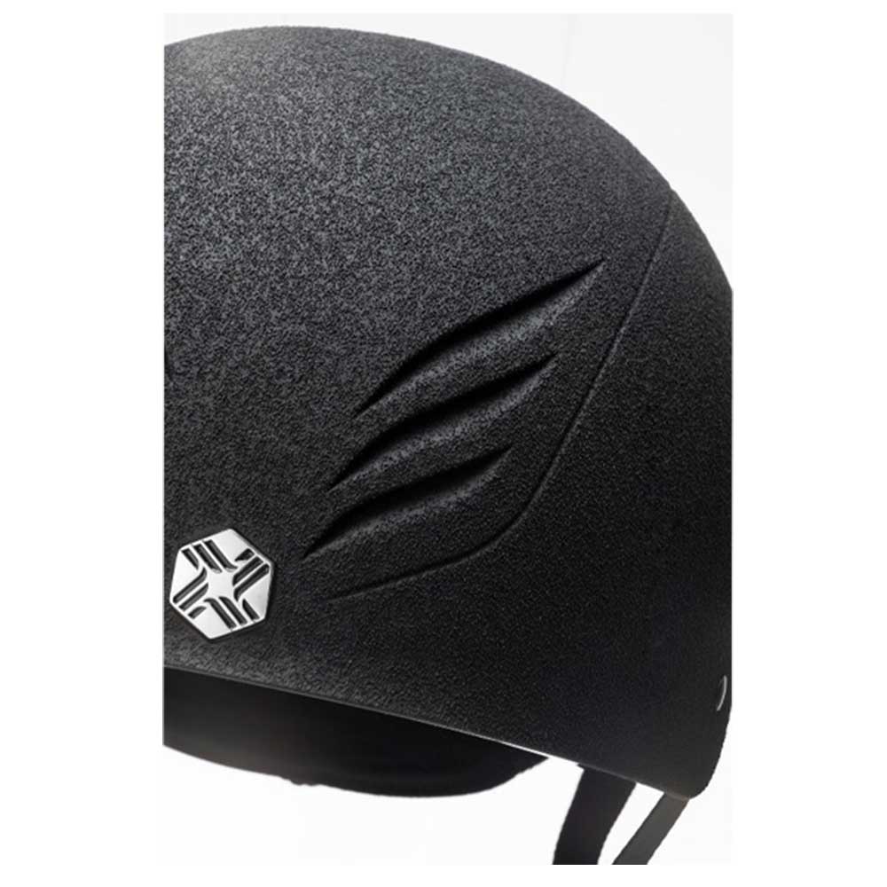 Charles Owen EQX Phoenix Helmet Black/Silver Chrome