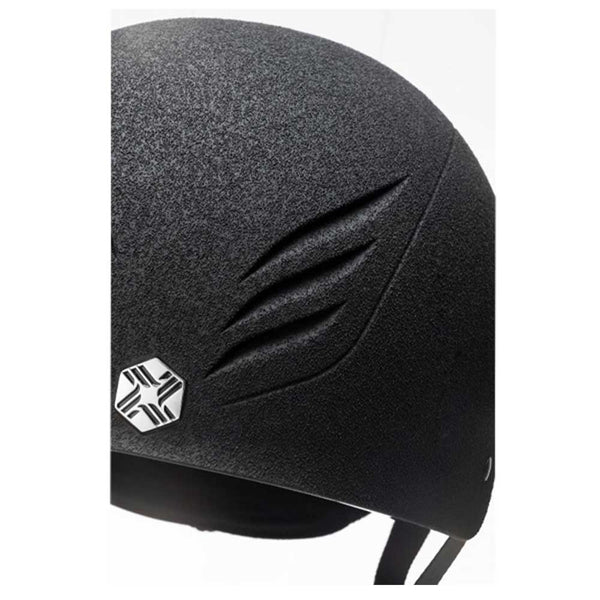 Charles Owen EQX Phoenix Helmet Black/Silver Chrome