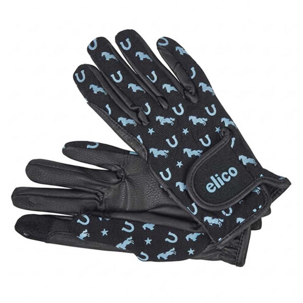 Elico Thornhill Childs Gloves Black/Blue
